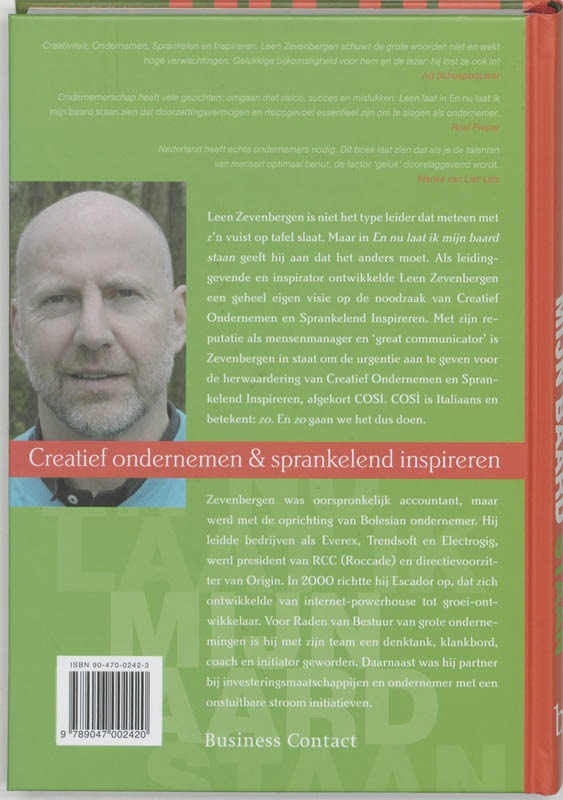 En Nu Laat Ik Mijn Baard Staan achterkant