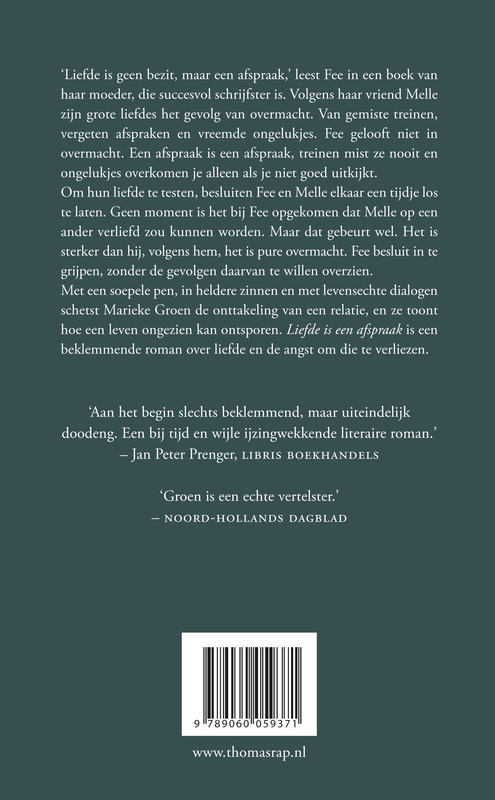 Liefde Is Een Afspraak achterkant