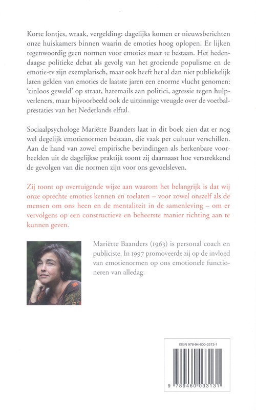 Gepaste emoties achterkant