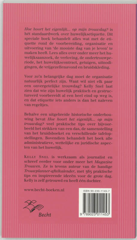 Hoe Hoort Het Eigenlijk Op Mijn Trouwdag achterkant