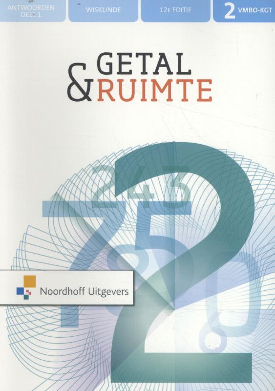 Getal & Ruimte deel 1 2 vmbo-kgt antwoordenboek