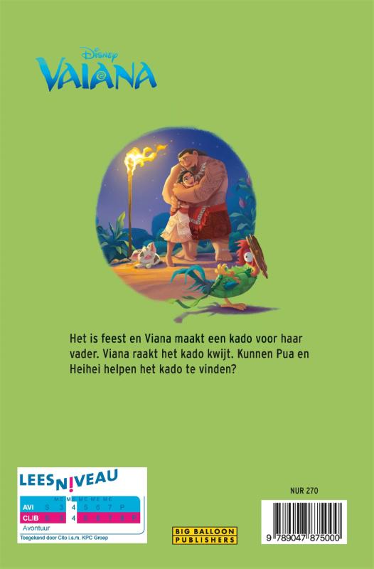 AVI - Disney Vaiana, Pua en Heihei / Ik leer lezen! achterkant