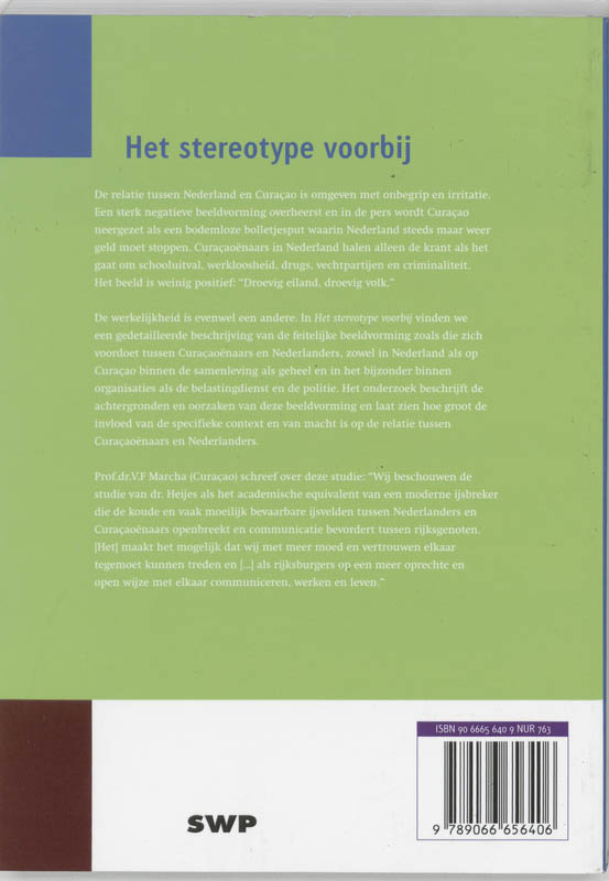 Het stereotype voorbij achterkant