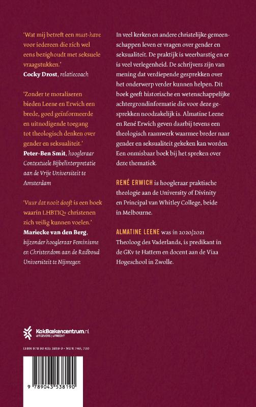 Vuur dat nooit dooft achterkant