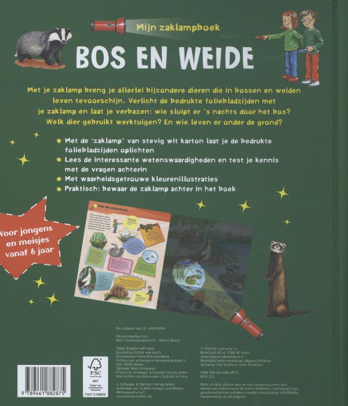Mijn zaklampboek - Bos en weide achterkant