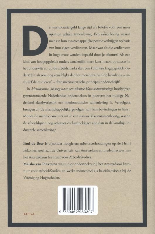 Meritocratie achterkant