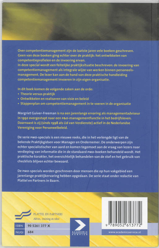 Praktisch competentiemanagement / PMO-special / 1 achterkant