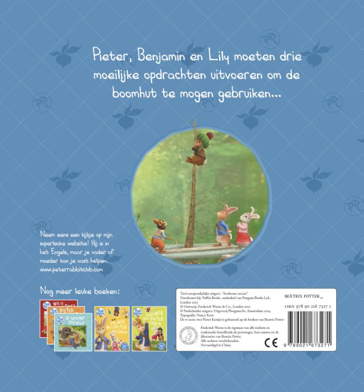 Leve de boomhut! / Pieter Konijn achterkant