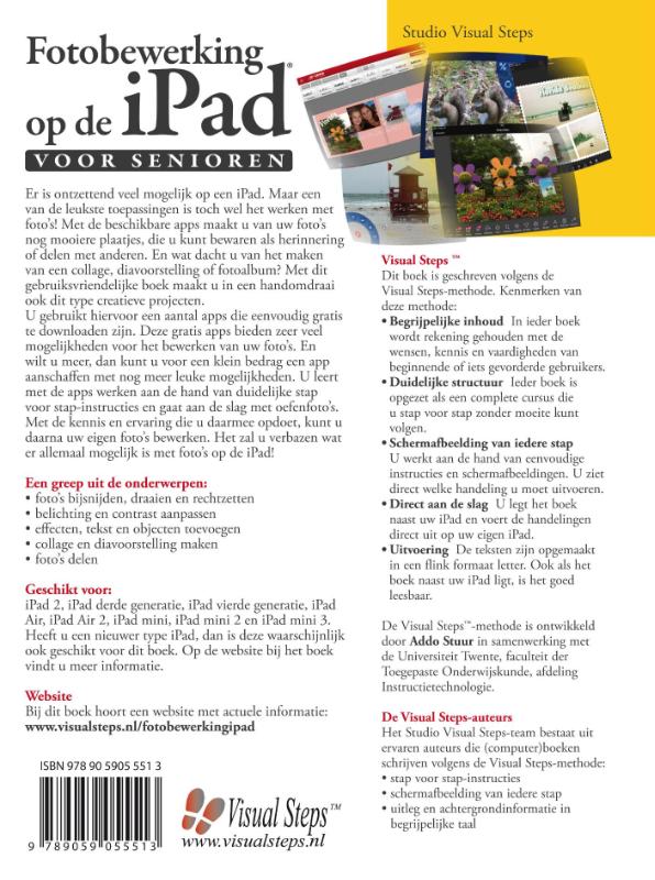 Fotobewerking op de iPad voor senioren achterkant