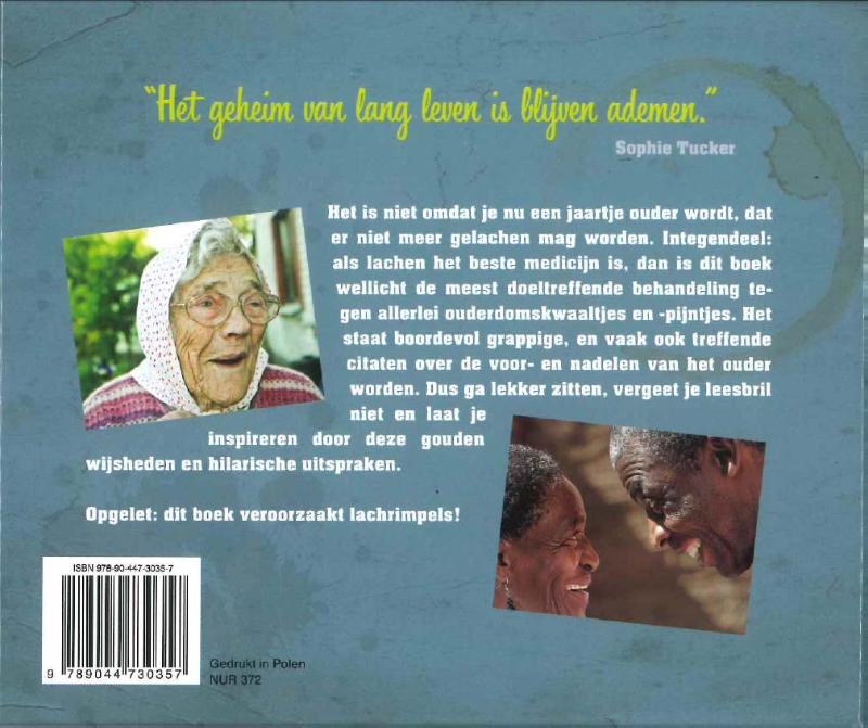 Ouder worden is een feest! achterkant