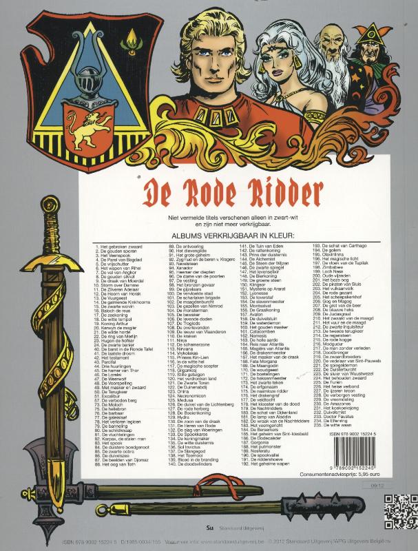 De Rode Ridder 98 -   Bronzen gevaar achterkant