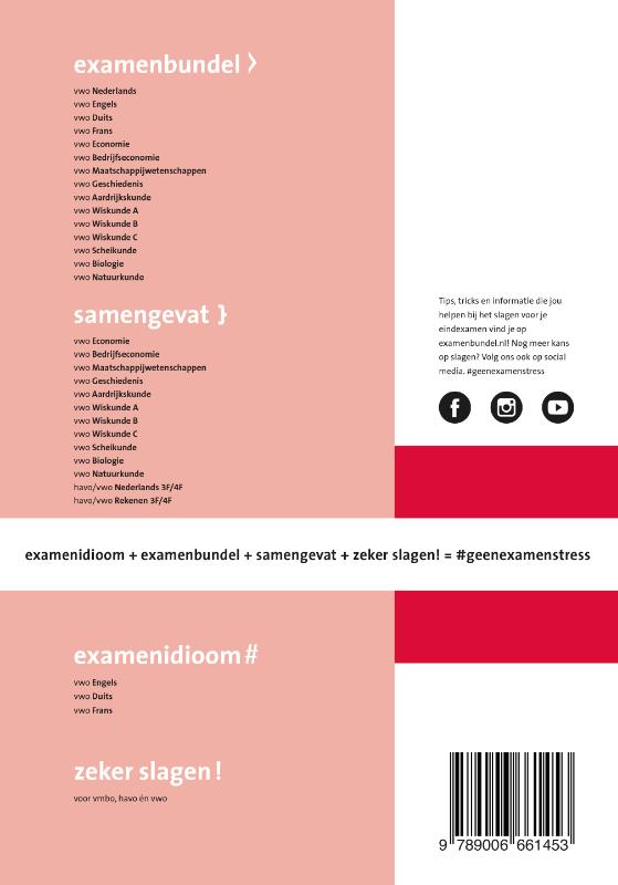 Samengevat vwo Maatschappijwetenschappen achterkant