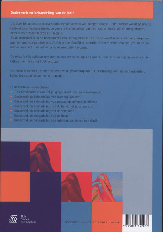 Onderzoek en behandeling van de knie / Orthopedische casuïstiek achterkant