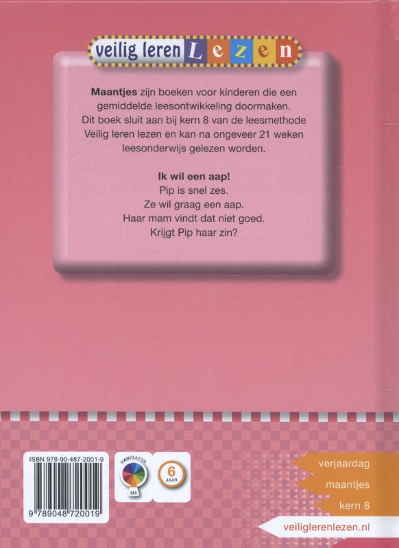 Veilig leren lezen  -  Ik wil een aap! AVI M3 achterkant
