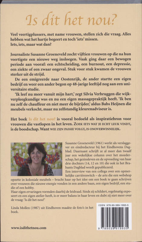 Is dit het nou? achterkant