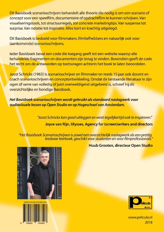 Basisboek scenarioschrijven achterkant