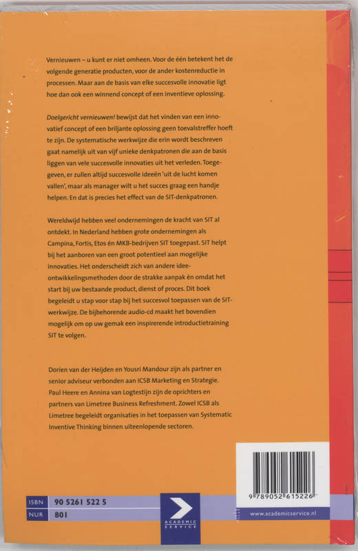 Doelgericht vernieuwen! achterkant