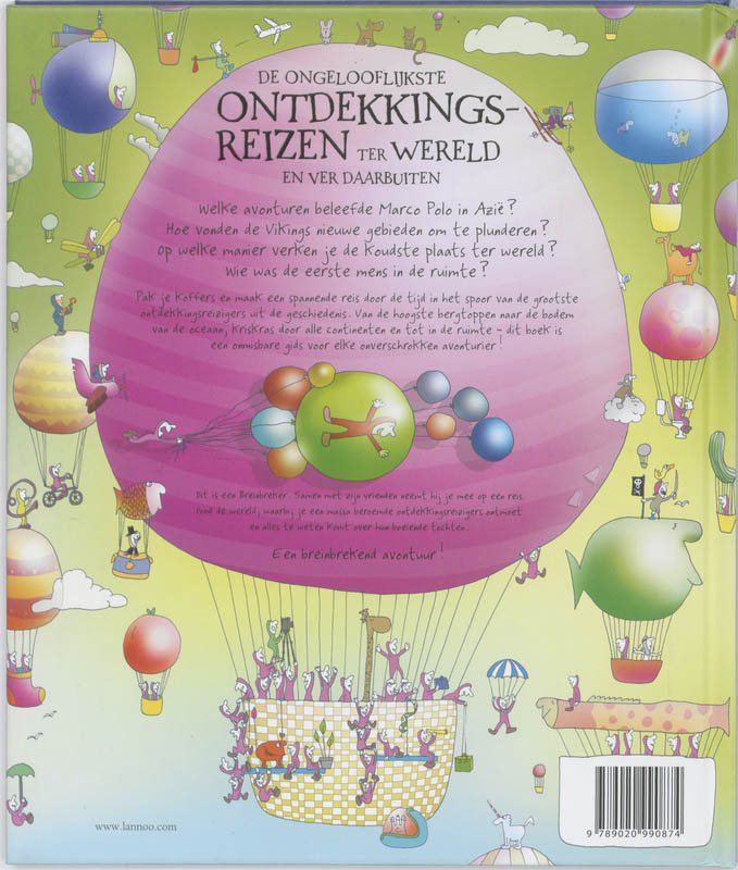 De ongelofelijkste ontdekkingsreizen achterkant