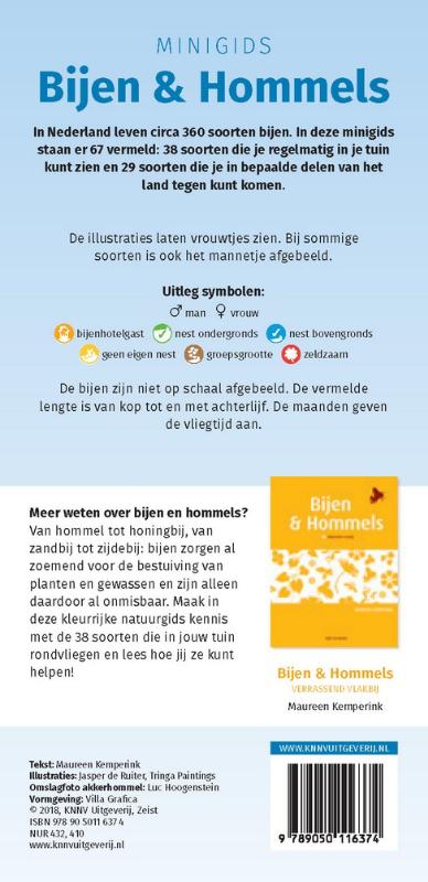 Minigids Bijen en Hommels / Minigids achterkant