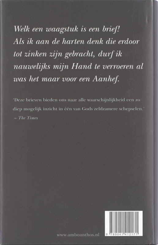 Welk Een Waagstuk Is Een Brief achterkant