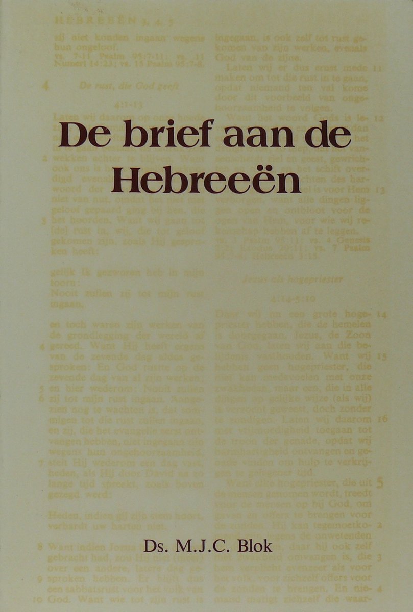 Brief aan de hebreeen, de