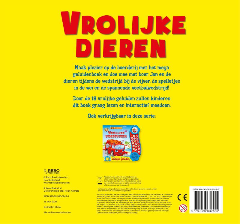 Mega geluiden - Vrolijke dieren achterkant