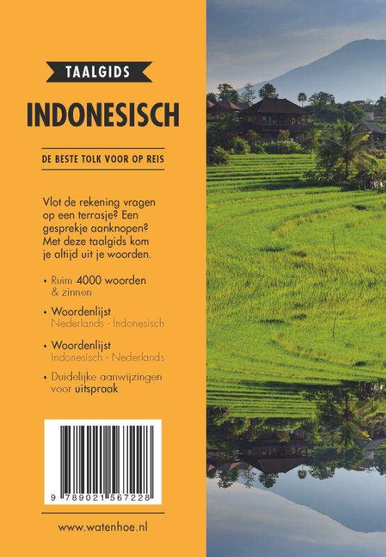 Wat & Hoe taalgids  -   Indonesisch achterkant