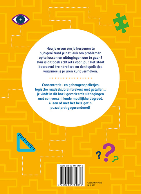 Het grote breinbrekers & denkspelletjes boek achterkant