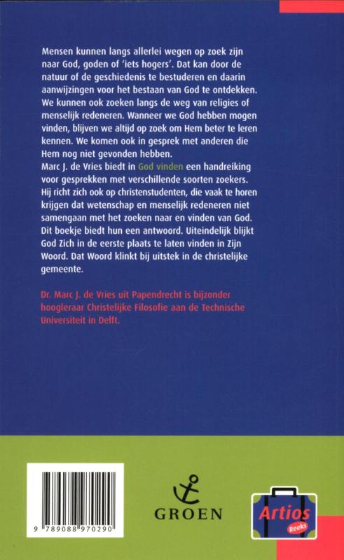 God vinden / Artios-reeks achterkant
