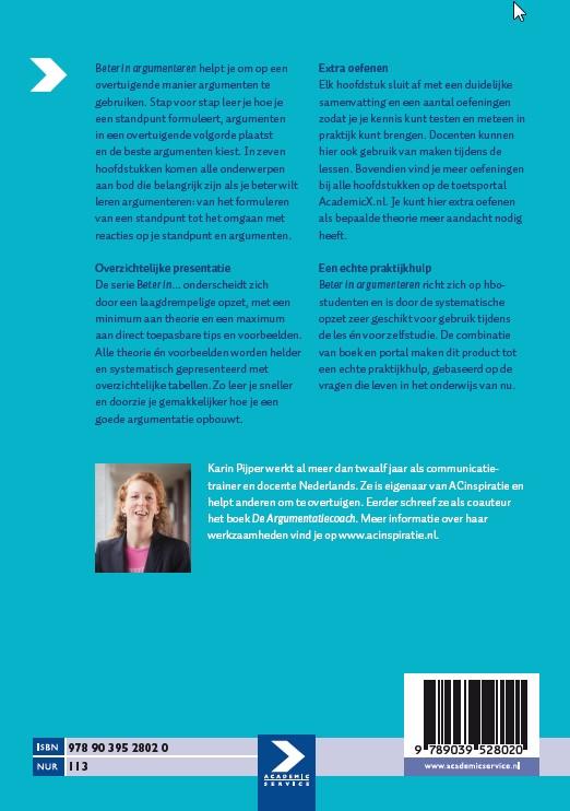 Beter in argumenteren achterkant