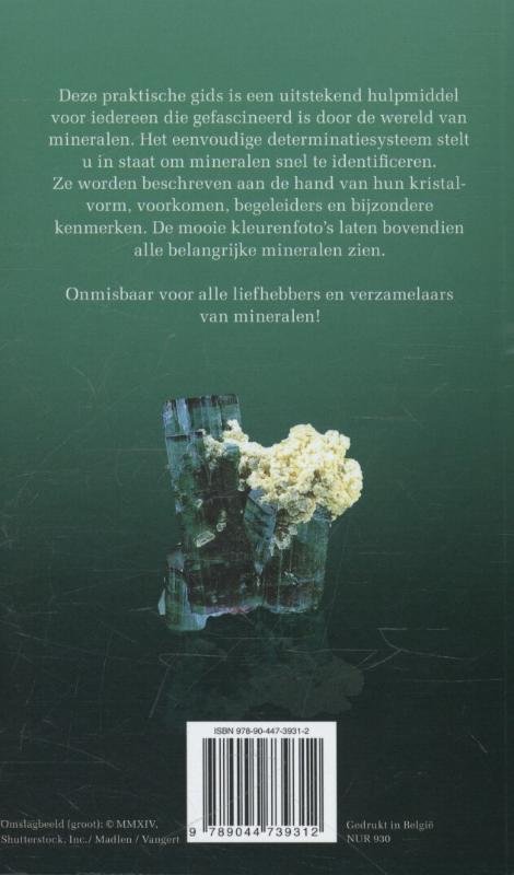 Praktische gids voor mineralen achterkant