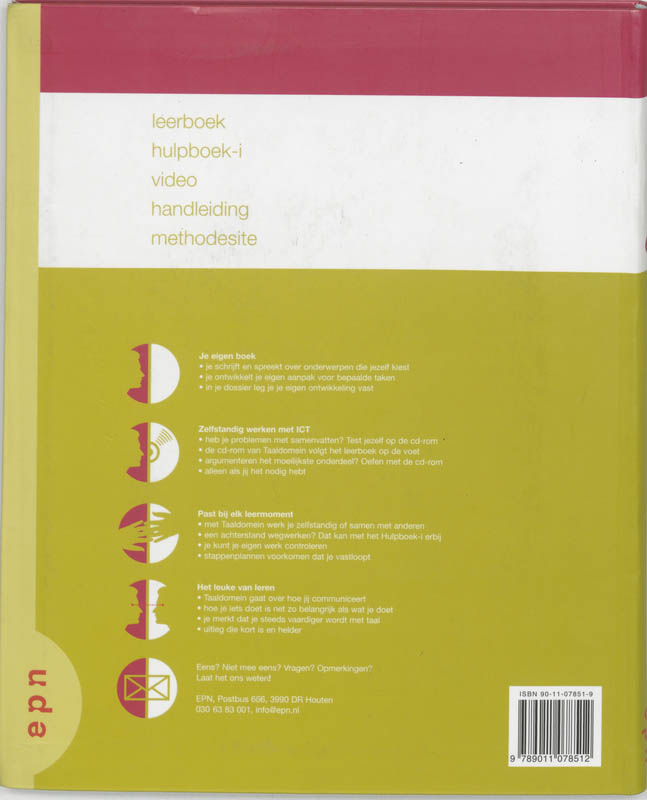 Taaldomein 2e fase vwo 1 leerboek achterkant