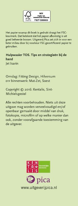 Hulpwaaier TOS achterkant