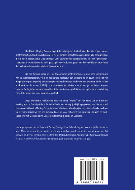 Medical Taping Concept achterkant