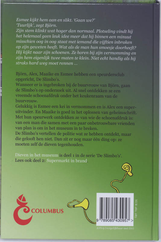 Dieven in het museum / De Slimbo's achterkant