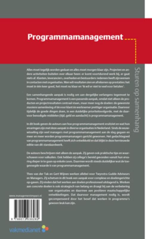 Programmamanagement achterkant