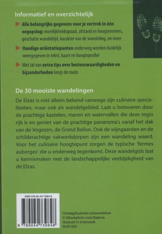 Wandelgids Elzas achterkant