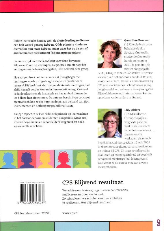 Knappe koppen in de klas achterkant