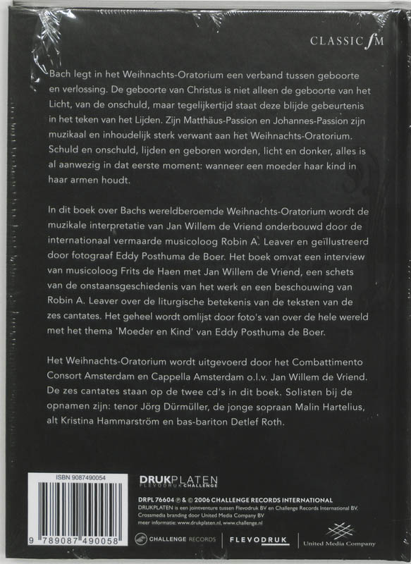 Weihnachtsoratorium + 2 Cd's achterkant