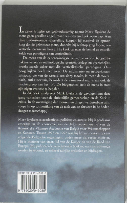Leven In Tijden Van Godsverduistering achterkant