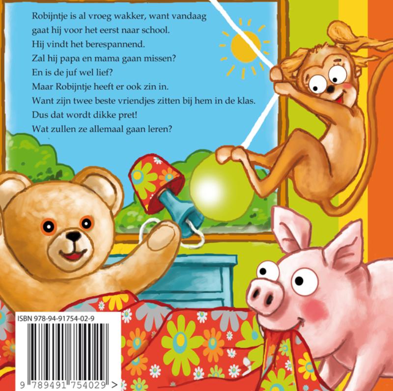 Robijntje gaat naar school 1 achterkant