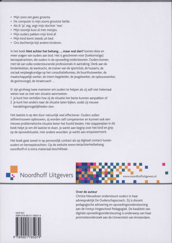 Niet achter het behang..., maar wat dan? achterkant
