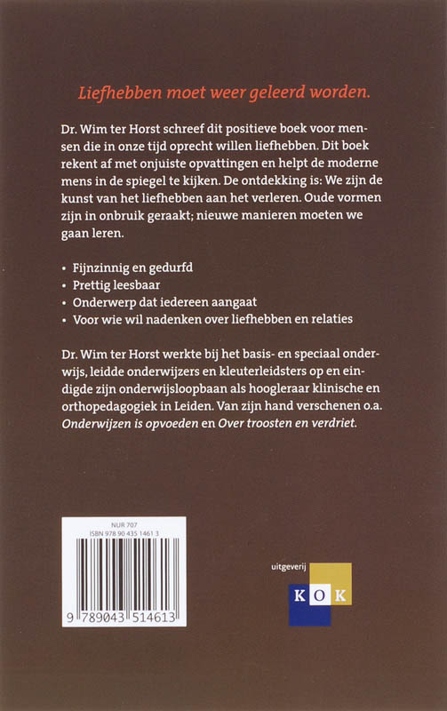 Liefhebben Is Een Kunst achterkant