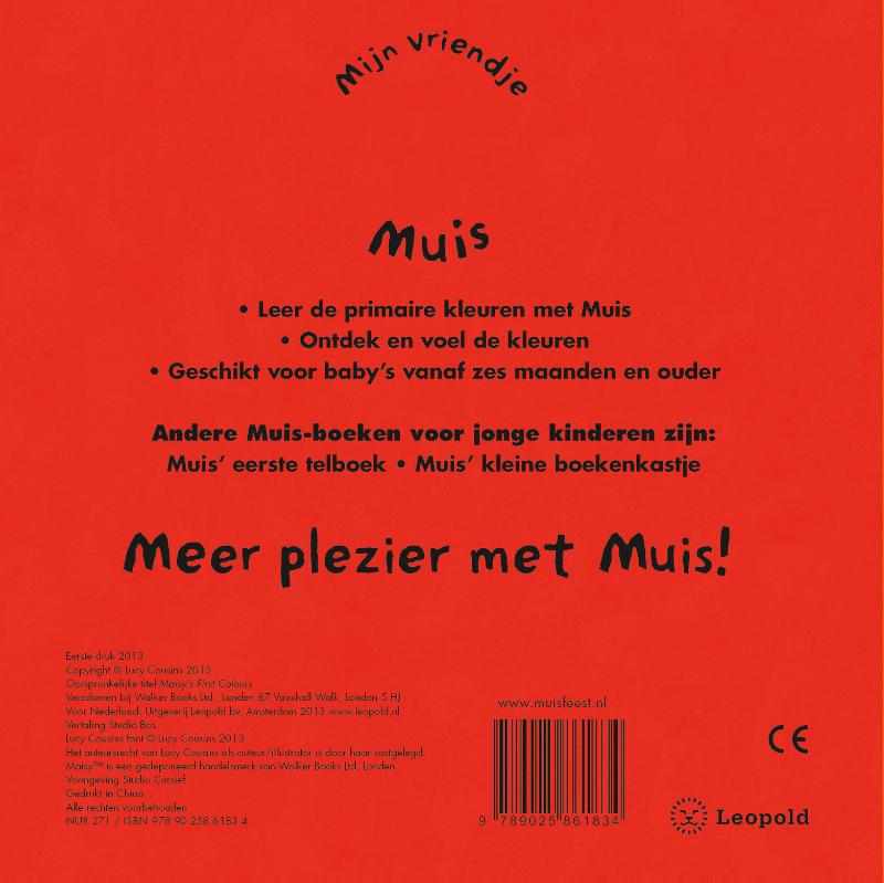 Muis eerste kleurenboek achterkant