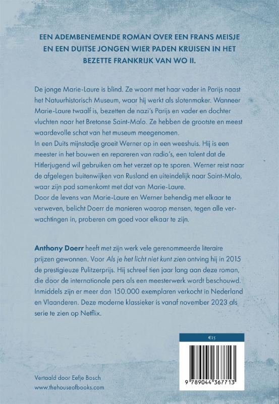 Als je het licht niet kunt zien achterkant