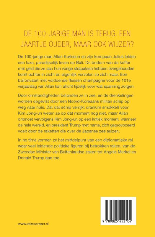 De 100-jarige man die terugkwam om de wereld te redden achterkant