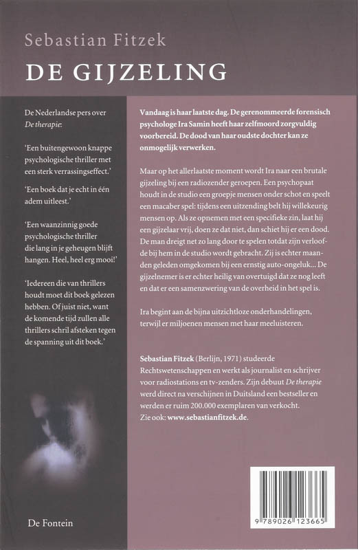 De gijzeling achterkant