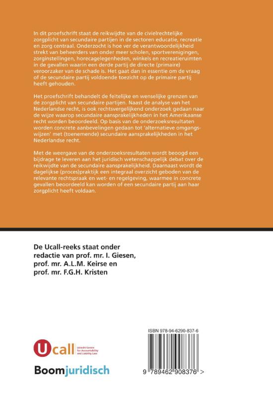 UCALL 17 -   Secundaire Aansprakelijkheid achterkant