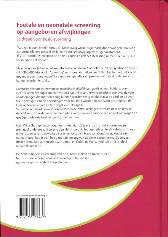 Foetale en neonatale screening op aangeboren afwijkingen achterkant
