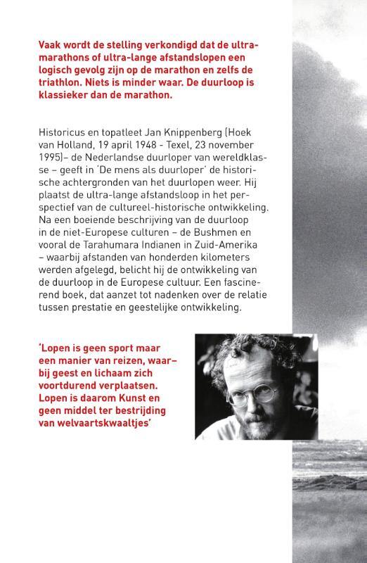 De mens als duurloper achterkant